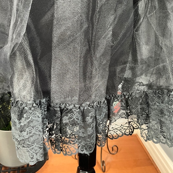 VTG Jessica McClintock Gunne Sax WEDNESDAY Halloween Costume Black Junior 7/8 - Picture 12 of 12